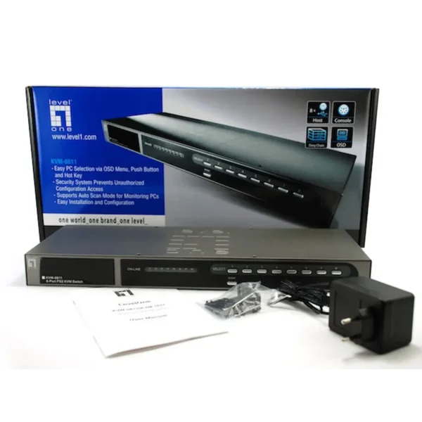 LevelOne 8-Port PS/2 VGA KVM Switch