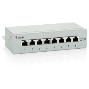 Equip 8-Port Cat.5e Desktop Patch Panel, Light Grey