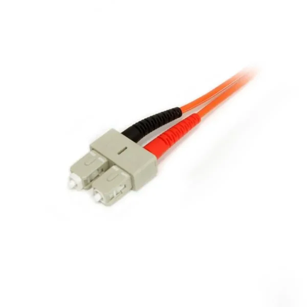 StarTech.com 3m Fiber Optic Cable – Multimode Duplex 50/125 – LSZH Fiber Jumper Cord – LC/SC