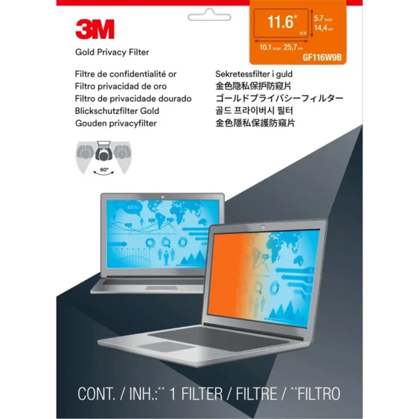 3M Gold Privacy Filter for 11.6″ Widescreen Laptop