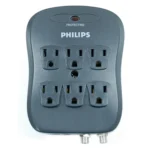 Philips SPP5065C/17 surge protector Black 6 AC outlet(s)
