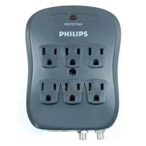 Philips SPP5065C/17 surge protector Black 6 AC outlet(s)