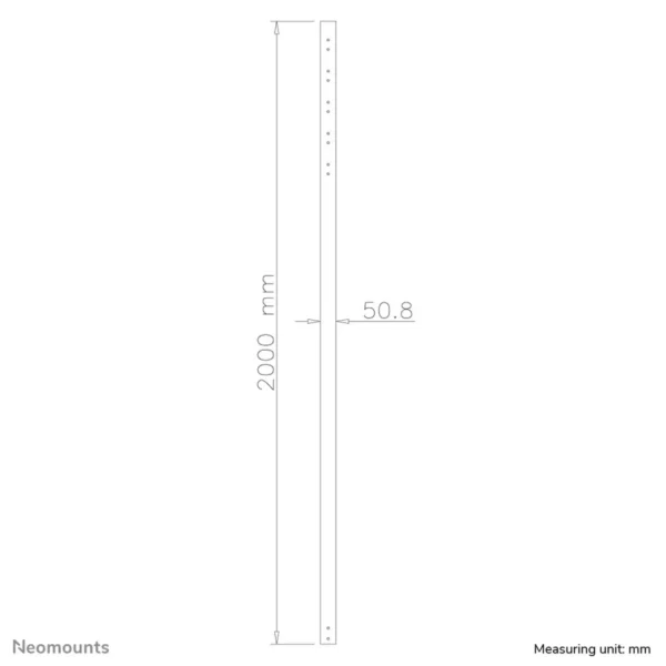 Neomounts FPMA-CP200 Extension pole TV ceiling mount – h 200 cm