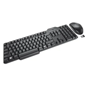 Trust Wireless Deskset keyboard Mouse included RF Wireless QWERTY Black
