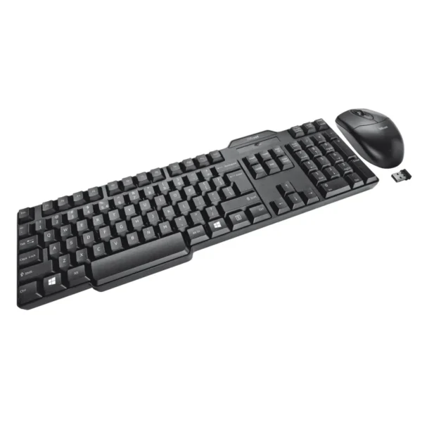Trust Wireless Deskset keyboard Mouse included RF Wireless QWERTY Black
