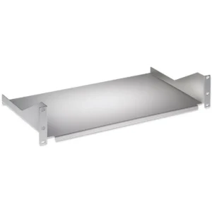 Intellinet 19″ Cantilever Shelf, 2U, Fixed, Depth 400mm, Max 25kg, Grey, Three Year Warranty