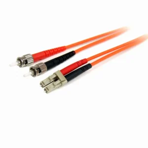 StarTech.com 3m Fiber Optic Cable – Multimode Duplex 62.5/125 LSZH Fiber Jumper Cord – LC/ST