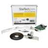 StarTech.com 2-Port Low Profile Native RS232 PCI Express Serial Adapter Card, 16550 UART, PCIe to Dual Serial DB9, Windows & Linux, TAA – Replaced by PEX2S953LP
