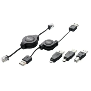 Trust USB and Network Connection Kit KVM cable Black 1.25 m