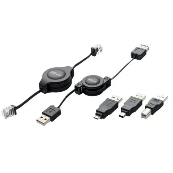 Trust USB and Network Connection Kit KVM cable Black 1.25 m
