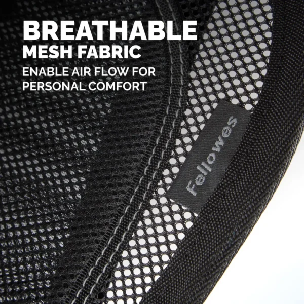 Fellowes Back Support for Office Chair – Professional Series Mesh Office Chair Back Support – Easy To Attach – H19.53 x W30.32 x D36.99cm