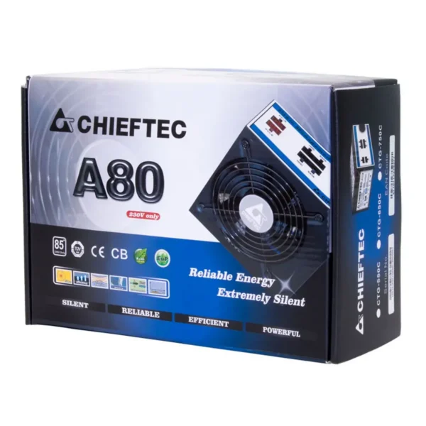 Chieftec CTG-650C power supply unit 650 W 24-pin ATX ATX Black
