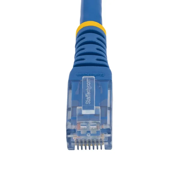 StarTech.com 7ft CAT6 Ethernet Cable – Blue CAT 6 Gigabit Ethernet Wire -650MHz 100W PoE RJ45 UTP Molded Network/Patch Cord w/Strain Relief/Fluke Tested/Wiring is UL Certified/TIA
