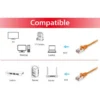 Equip Cat.6 S/FTP Patch Cable, 7.5m, Orange