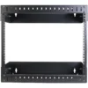 StarTech.com 8U 19″ Wall Mount Network Rack – Adjustable Depth 12-20″ 2 Post Open Frame Server Room Rack for AV/Data/ IT Communication/Computer Equipment/Switch w/Cage Nuts & Screws