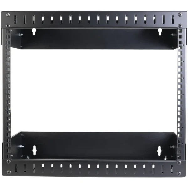 StarTech.com 8U 19″ Wall Mount Network Rack – Adjustable Depth 12-20″ 2 Post Open Frame Server Room Rack for AV/Data/ IT Communication/Computer Equipment/Switch w/Cage Nuts & Screws