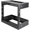 StarTech.com 8U 19″ Wall Mount Network Rack – Adjustable Depth 12-20″ 2 Post Open Frame Server Room Rack for AV/Data/ IT Communication/Computer Equipment/Switch w/Cage Nuts & Screws