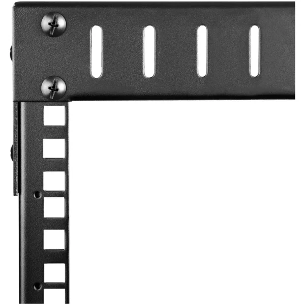 StarTech.com 8U 19″ Wall Mount Network Rack – Adjustable Depth 12-20″ 2 Post Open Frame Server Room Rack for AV/Data/ IT Communication/Computer Equipment/Switch w/Cage Nuts & Screws