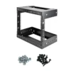 StarTech.com 8U 19″ Wall Mount Network Rack – Adjustable Depth 12-20″ 2 Post Open Frame Server Room Rack for AV/Data/ IT Communication/Computer Equipment/Switch w/Cage Nuts & Screws