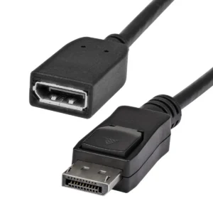 StarTech.com 6ft (2m) DisplayPort Extension Cable – 4K x 2K Video – DisplayPort Male to Female Extension Cable – DP 1.2 Extender Cable / Cord – DP to DP Cable with Latching DP Connector