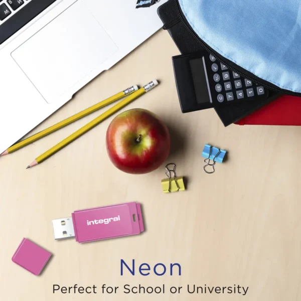 Integral 32GB USB2.0 DRIVE NEON PINK