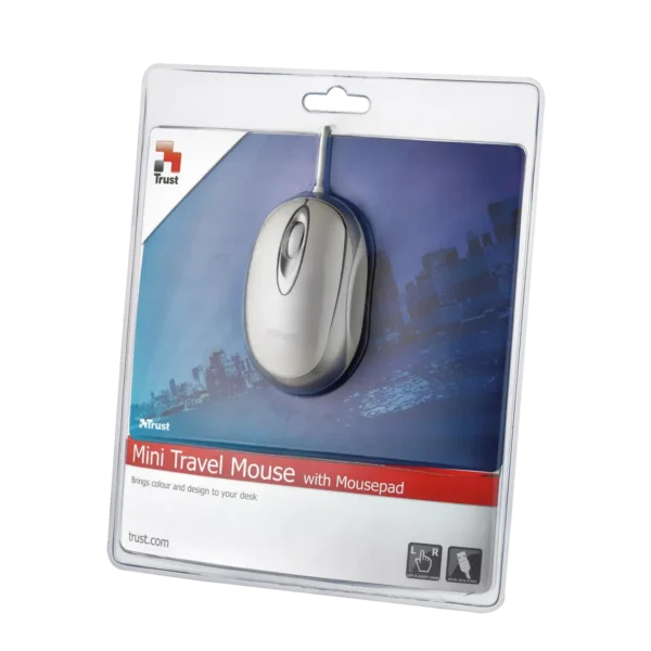 Trust Mini Travel with Mousepad mouse USB Type-A Optical