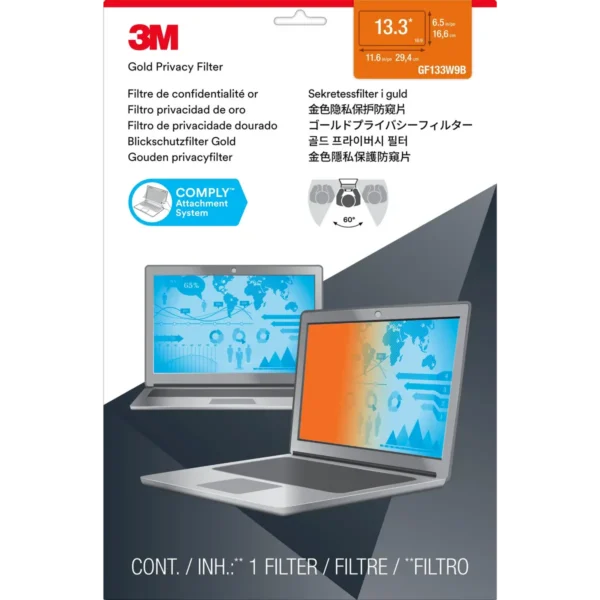 3M Gold Privacy Filter for 13.3″ Widescreen Laptop