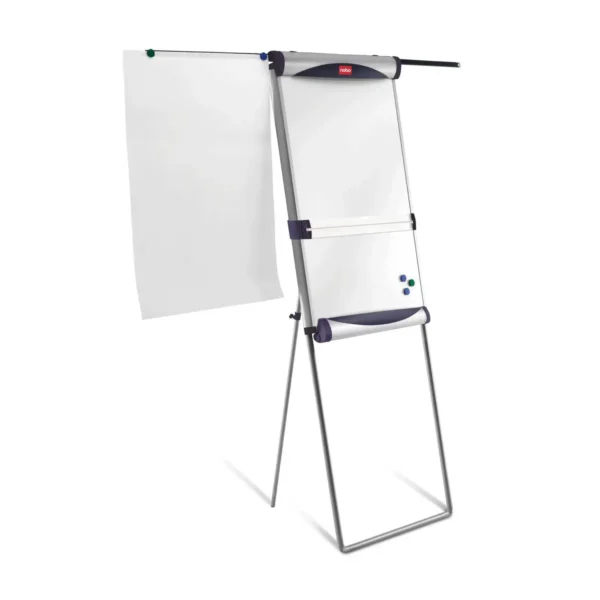 Nobo Classic Steel Foot Bar Magnetic Flipchart Easel with Extending Arms