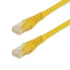 StarTech.com 5ft CAT6 Ethernet Cable – Yellow CAT 6 Gigabit Ethernet Wire -650MHz 100W PoE RJ45 UTP Molded Network/Patch Cord w/Strain Relief/Fluke Tested/Wiring is UL Certified/TIA