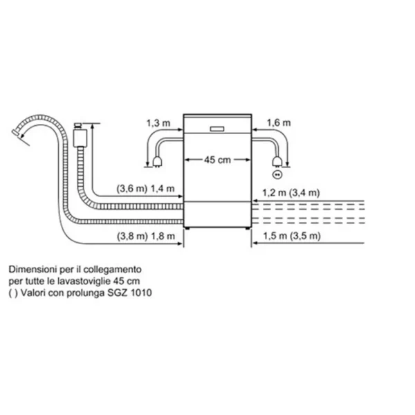 Bosch SPS50E38EU dishwasher Freestanding 9 place settings