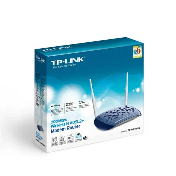 TP-Link TD-W8960N wireless router Fast Ethernet Single-band (2.4 GHz) White