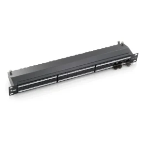 Equip 24-Port Cat.6A Shielded Patch Panel, Black