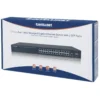Intellinet 24-Port Gigabit Ethernet PoE+ Web-Managed Switch with 2 SFP Ports, 24 x PoE ports, IEEE 802.3at/af Power over Ethernet (PoE+/PoE), 2 x SFP, Endspan, 19″ Rackmount