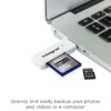 Integral USB 2.0 CARD READER DUAL SLOT SD MICRO SD ETAIL