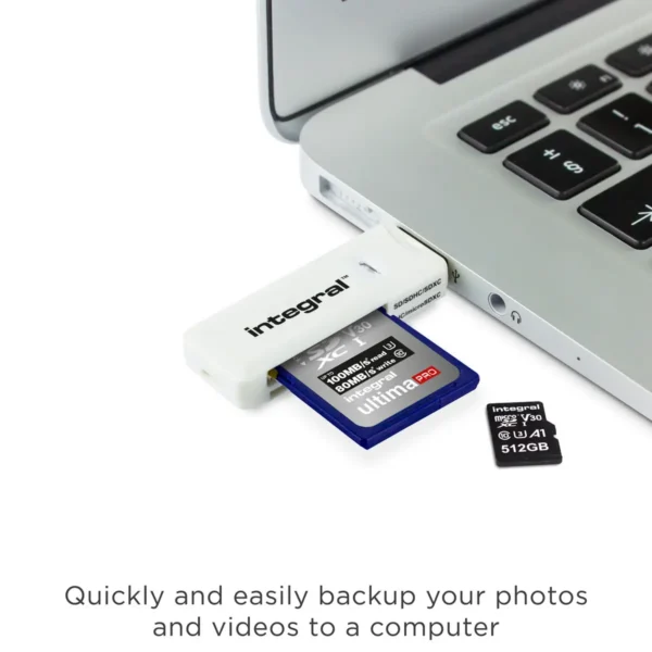 Integral USB 2.0 CARD READER DUAL SLOT SD MICRO SD ETAIL