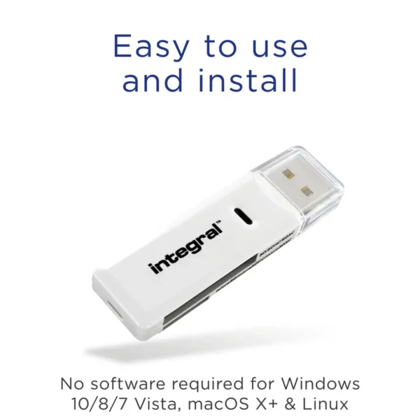Integral USB 2.0 CARD READER DUAL SLOT SD MICRO SD ETAIL
