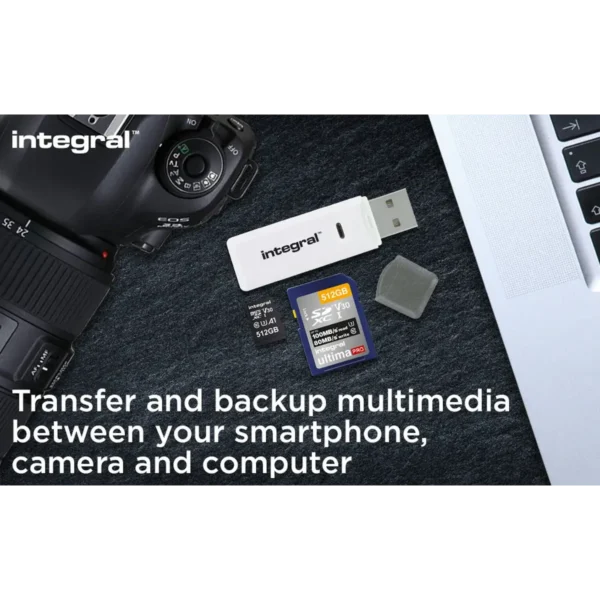Integral USB 2.0 CARD READER DUAL SLOT SD MICRO SD ETAIL