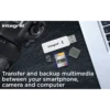 Integral USB 2.0 CARD READER DUAL SLOT SD MICRO SD ETAIL