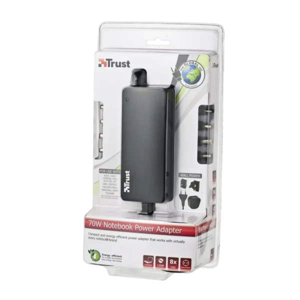 Trust 70W Worldwide Notebook Power Adapter power adapter/inverter Black