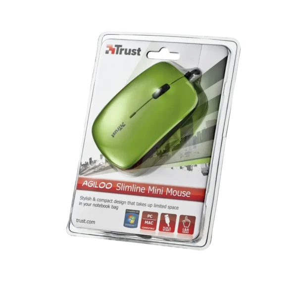 Trust Agiloo Slimline mouse USB Type-A Optical
