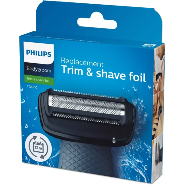 Philips Bodygroom replacement foil TT2000/43 Waterproof replacement foil shaver head