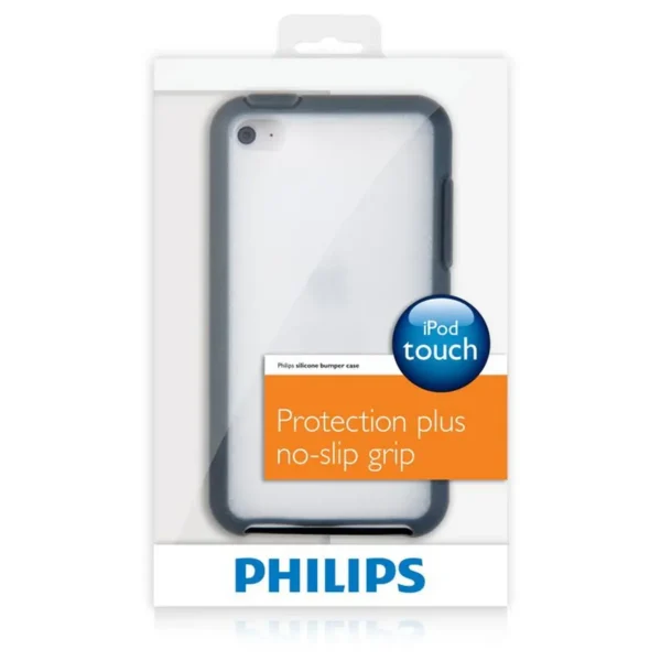 Philips DLA4244/17 MP3/MP4 player case Shell case Black, Transparent Silicone