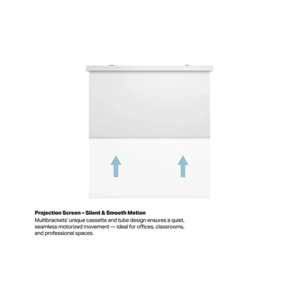 Multibrackets M 1:1 Motorized Projection Screen 145×145, 80″ White Edition