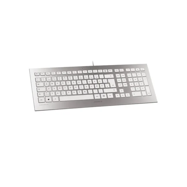 CHERRY Strait keyboard Universal USB QWERTY US English Silver, White