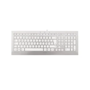 CHERRY Strait keyboard Universal USB QWERTY US English Silver, White