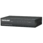 Intellinet 5-Port Gigabit Ethernet Switch, Desktop Size, Metal Housing, IEEE 802.3az (Energy Efficient Ethernet)