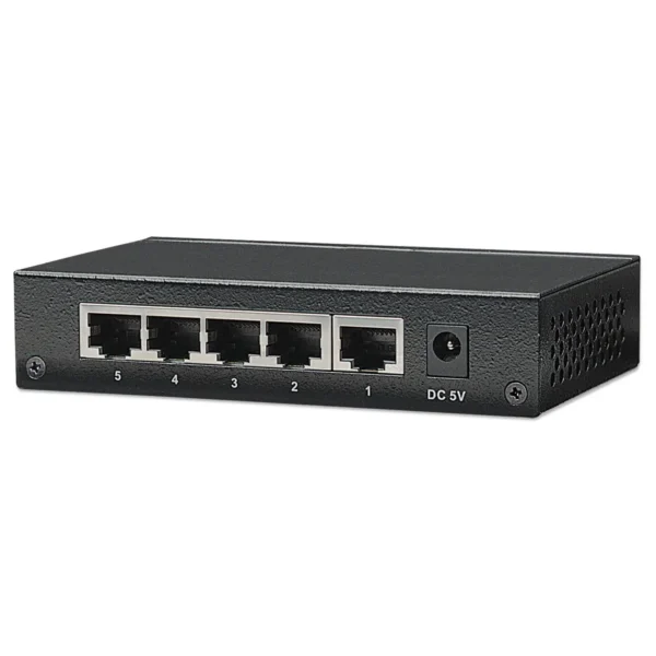 Intellinet 5-Port Gigabit Ethernet Switch, Desktop Size, Metal Housing, IEEE 802.3az (Energy Efficient Ethernet)