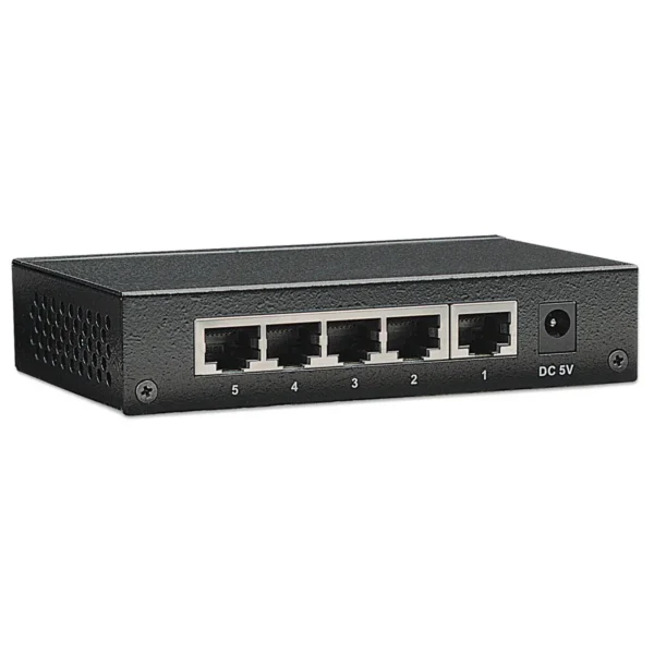 Intellinet 5-Port Gigabit Ethernet Switch, Desktop Size, Metal Housing, IEEE 802.3az (Energy Efficient Ethernet)