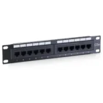 Equip 12-Port Cat.5e Unshielded Patch Panel, Black