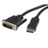 StarTech.com 6ft (1.8m) DisplayPort to DVI Cable, DisplayPort to DVI Adapter Cable, Passive DP to DVI-D Video Converter, 1080p – Replaced by DP2DVI2MM6